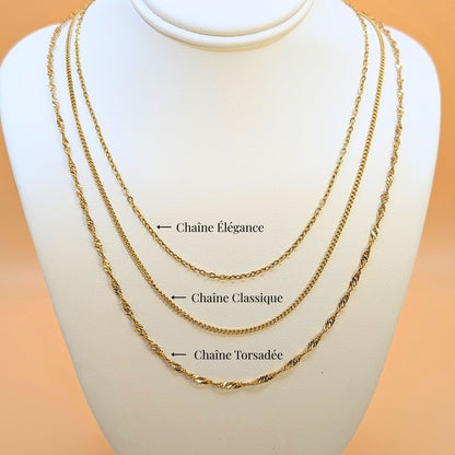 Collier Amadora - Chaîne au choix